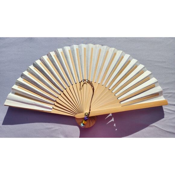 Korean Mulberry Paper Bamboo Hanji Hand Fan Congress Of Entomology GANGGANGSULAE - Picture 8 of 12